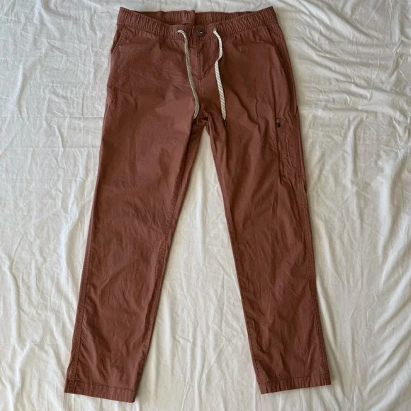 Vuori Rust Ripstop Jogger Pants XL Men’s Elastic Waist Drawstring Travel Outdoor - Picture 1 of 14
